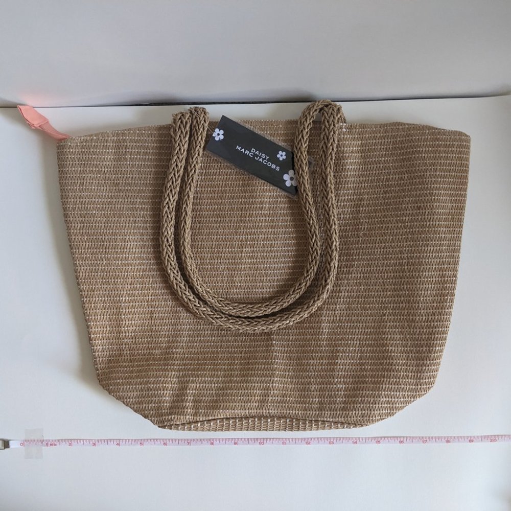 Marc Jacob Straw Daisy Tote Bag